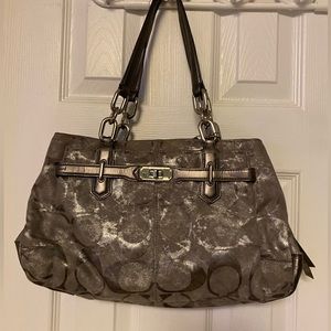 Silver Coach Purse